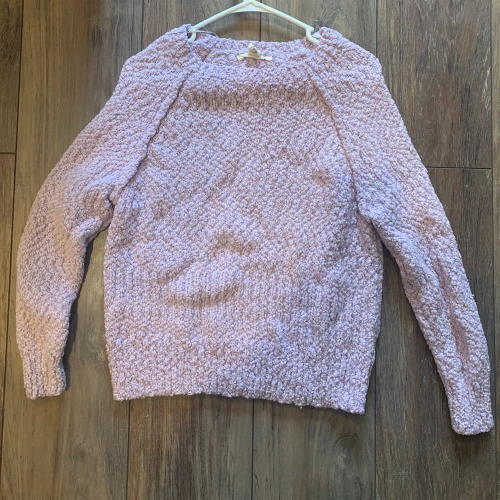 Purple knitted sweater